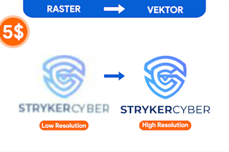 convert your sketch or existing logo to vector