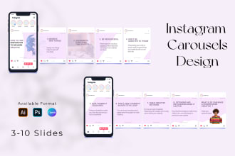 design amazing instagram carousel post for high engagement