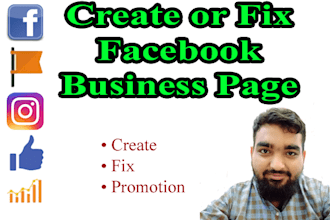 develop business facebook and instagram pages