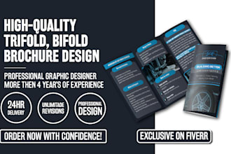 design bifold and trifold brochure design