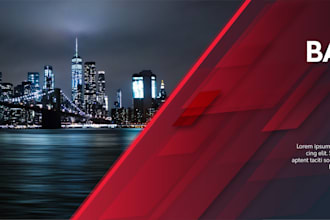 design professional website banner, rollup banner and header