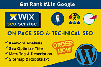 wix seo optimization and technical optimisation