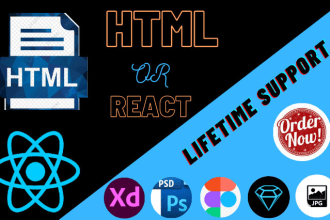 convert figma, sketch, xd, image, psd to html css or react app