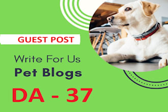 write a guest post for the top 37 pet dog blogs