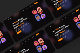 design modern websites using figma or adobe xd