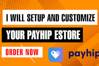 setup and customize payhip store or website