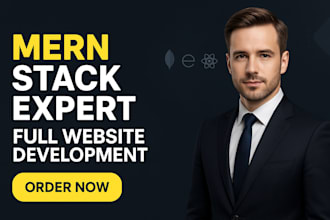 do mern stack website as mern stack developer node react mongodb express