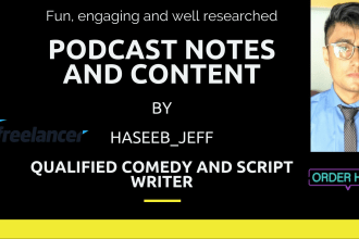 write engaging podcast content
