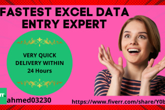 do fastest excel data entry