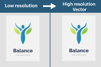redraw your logo or image to vector