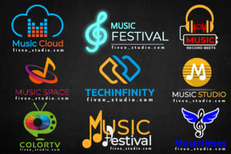 do modern dj, music, rock, band, radio, tv, studio, entertainment logo