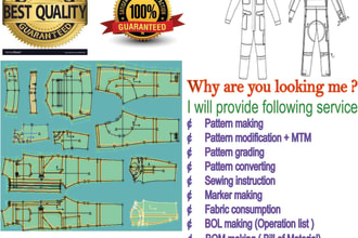 do the all kind of coverall  overall workwear sewing pattern