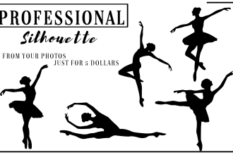 make silhouette logo and silhouette from your photos