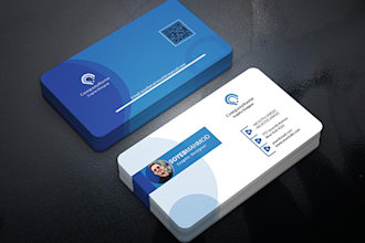 professional minimalist business card design 1 day delivery