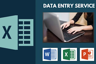 do fastest excel data entry, web research, copy paste