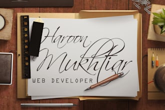 luxury handwritten logo or signature