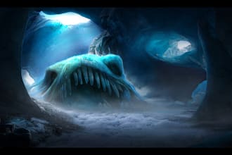 create environment concept art, matte painting