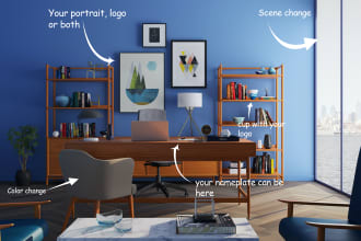 create customized virtual backgrounds with your logo
