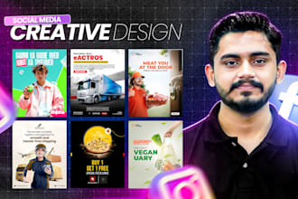 do creative social media post design