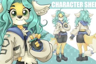 draw character sheet for you