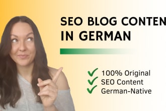 write SEO content for your blog in german