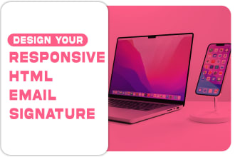 create professional clickable html email signature design