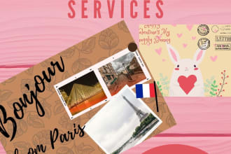 create eyecatching holiday postcards