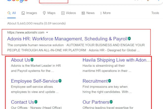 create google sitelinks search box markup for your business site