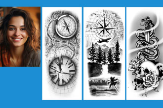 draw a custom tattoo design