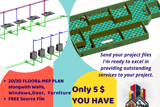 do mechanical,electrical,plumbing designing on bim revit mep