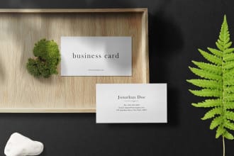 design business card, letterhead, and stationery all items