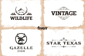 design a professional vintage and retro logo