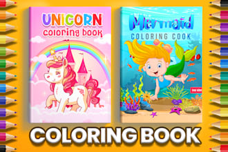 make kdp coloring book with pages for children toddlres