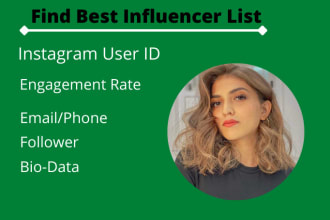 find instagram influencers and influencers  for your niche