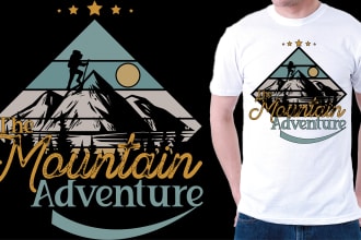 design trendy typography and graphic t shirt in  2 hours