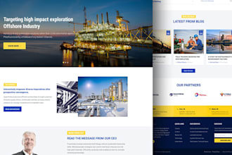 create construction and industrial website on wordpress