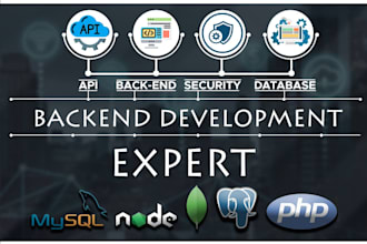 be back end developer node js, php, api, db, security expert