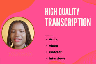 transcribe your audio or video accurately and fast