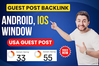 publish android ios window game article with USA guest post backlink