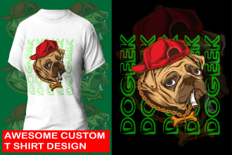 custom urban streetwear tshirt design with cartoon style