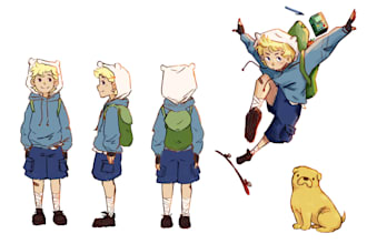 draw your character desing concept art