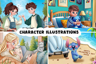 design digital character illustration or concept art