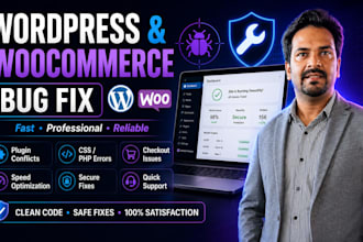 fix wordpress and woocommerce bugs professionally