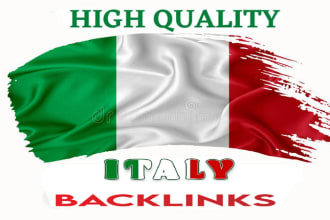build 15  italy backlinks local high da dofollow quality authority italian link