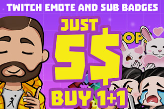 create awesome emote or sub badges