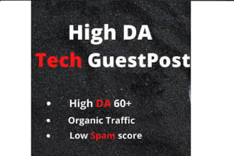 publish tech guest post or niche edit on my high da technology blog