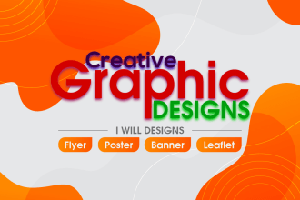 do a poster, flyer, leaflet, banner or any graphic design