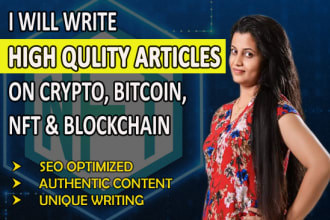 write a well researched crypto contents and articles on nfts, metaverse, bitcoin