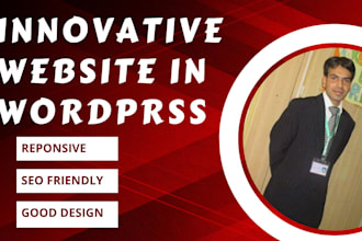 design responsive and innovative website in wordprss
