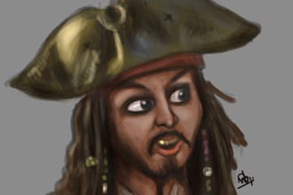 draw caricature or cartoon faces for you